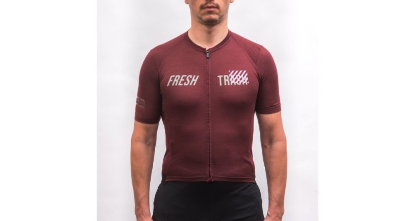 Fresh Trash Men's Lite Merino Evo Jersey - cyklo dres - Farba: True Black, Veľkosť: L