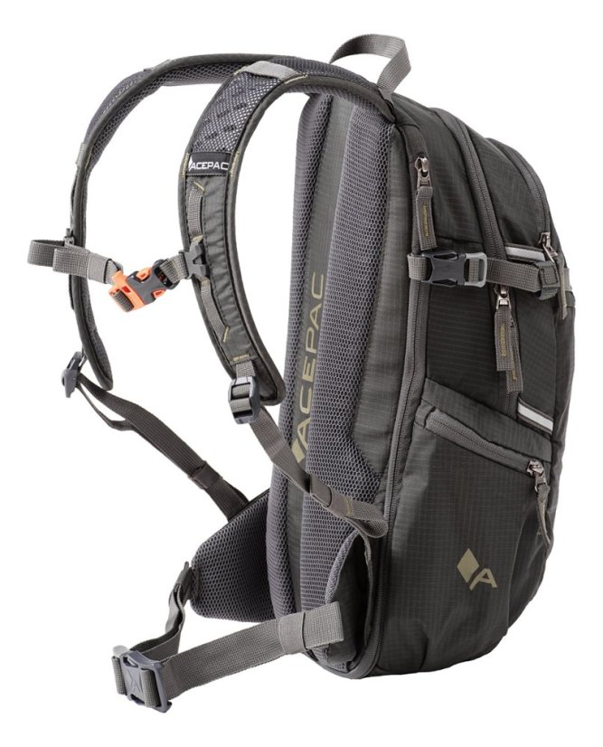 Acepac Flite 6 Exp MKIII detský cyklistický batoh 8 L - Farba: Gray, Dominantná farba: Sivá