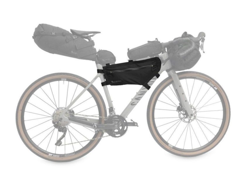 Acepac Zip Frame Bag M MKIII – detail montáže v ráme