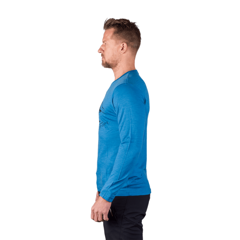 Northfinder Erno Blue – tričko na modeli zboku