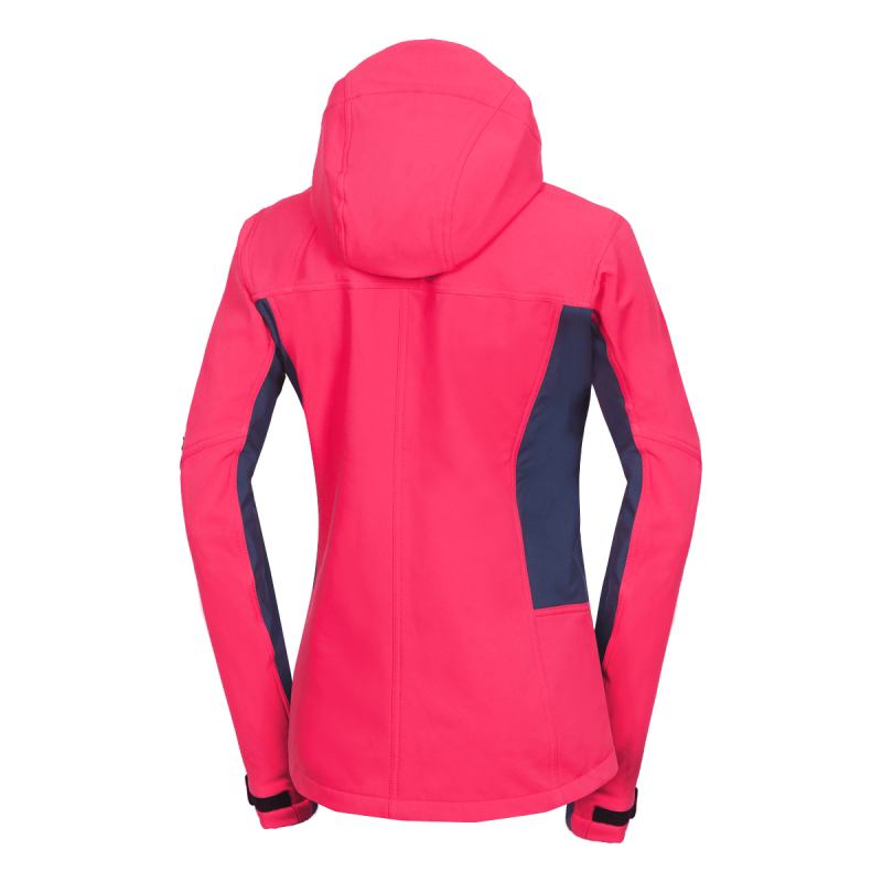 Northfinder Chandra Black / Pink – samotná bunda zozadu