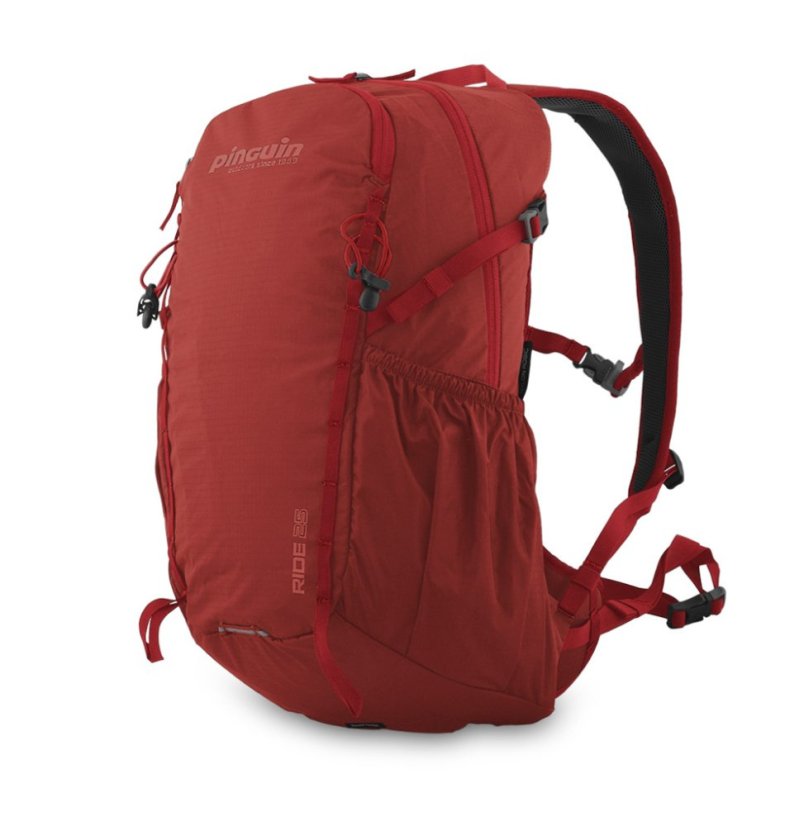 Pinguin Ride 25 Red – červený variant cyklistického batohu 25 L