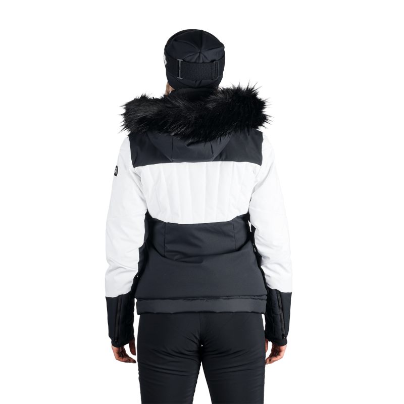 Dámska lyžiarska technická trendy zateplená bunda TAYLER - Farba: greenblack, Veľkosť: XS