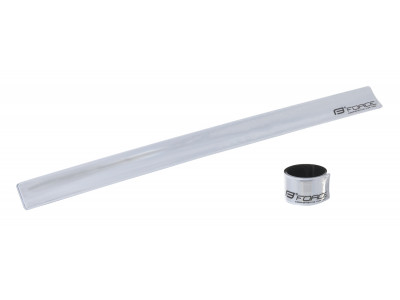 Force samonavíjací pásik 38 cm, strieborný
