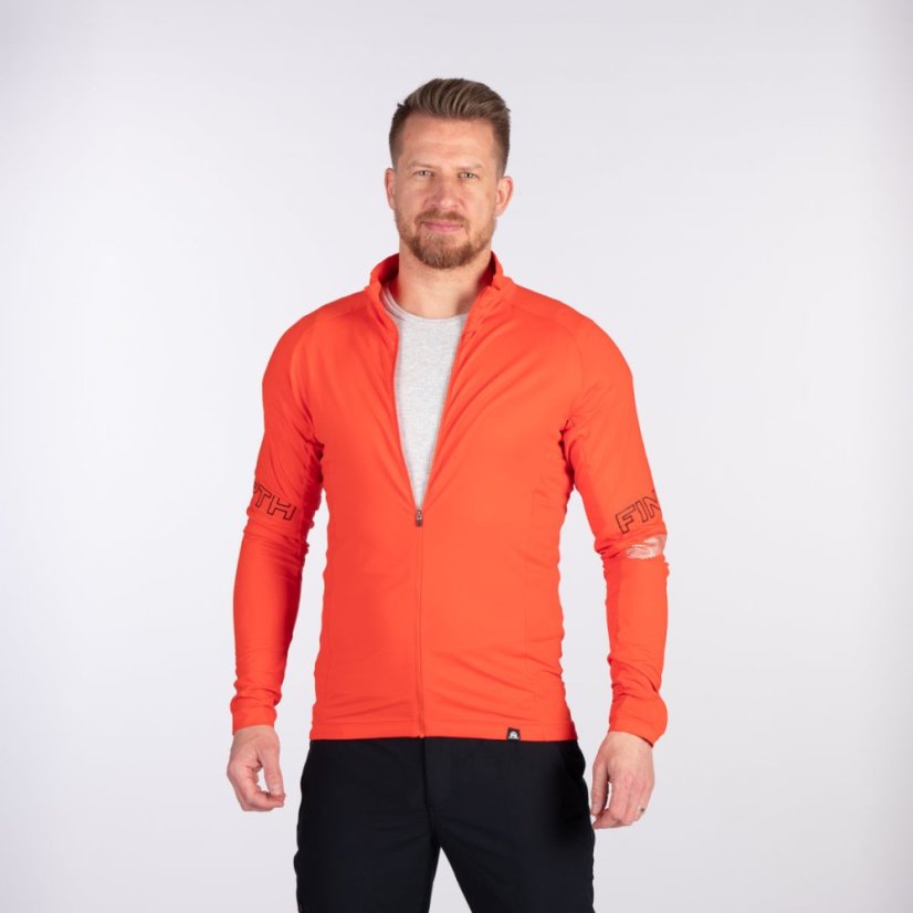 Bukovec Red / Orange – mikina na modeli
