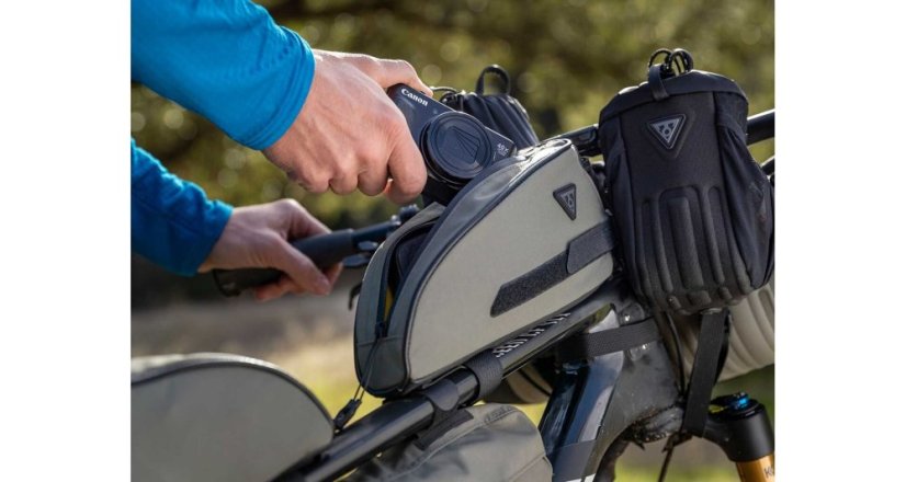 TOPEAK bikepacking TOPLOADER, taška na rám 0.75l zelená