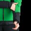 Dámska lyžiarska technická trendy zateplená bunda TAYLER - Farba: greenblack, Veľkosť: XS