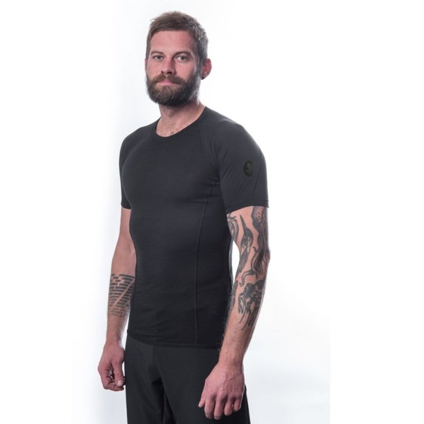Sensor Merino Air pánske tričko Black na postave