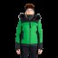 Dámska lyžiarska technická trendy zateplená bunda TAYLER - Farba: greenblack, Veľkosť: XS