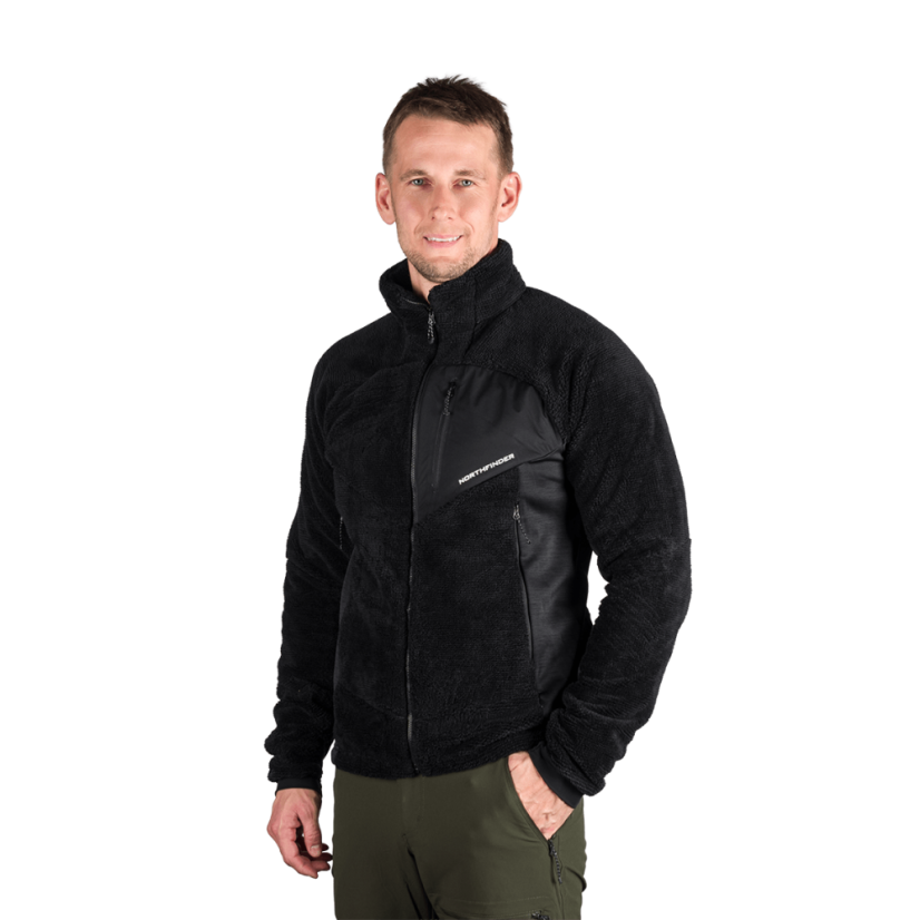 Northfinder Ludwik Black / Black – mikina na modeli