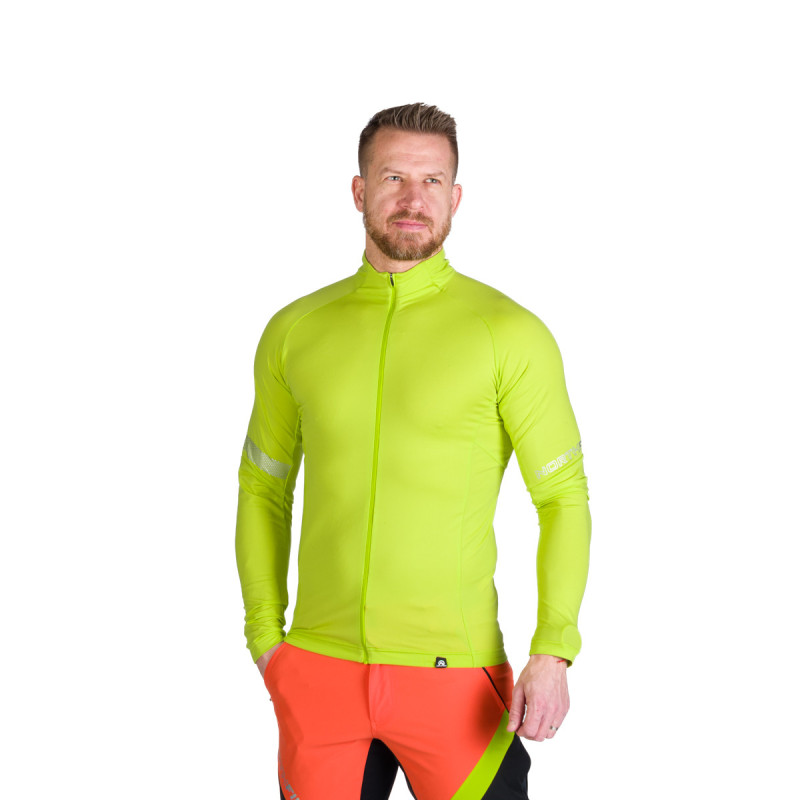 Bukovec I Lime green – mikina na modeli, ďalší pohľad