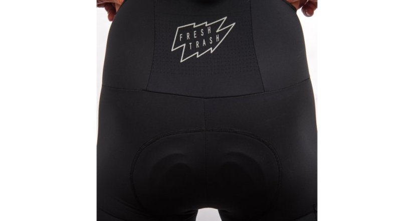Fresh Trash Men's Signature Bib Shorts Evo - cyklo kraťasy - Farba: True Black, Veľkosť: S