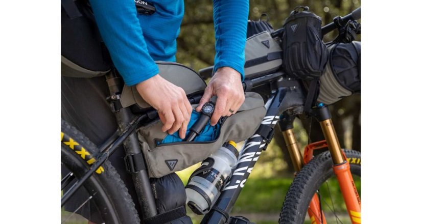 TOPEAK bikepacking MIDLOADER, taška na rám 4.5l zelená