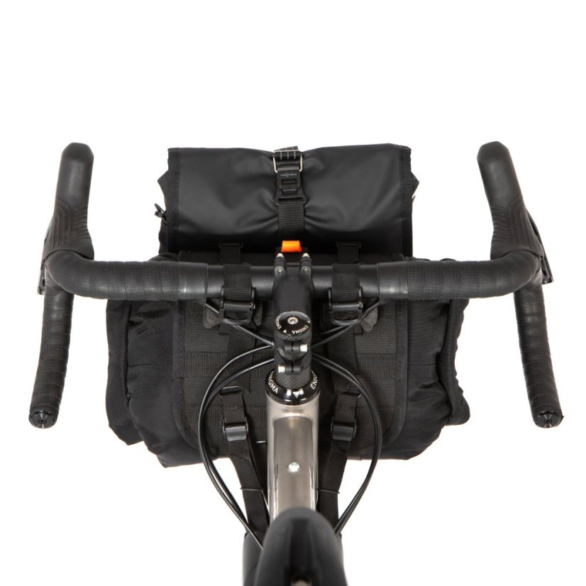Restrap Holster Bar Bag Plus – pohľad z kokpitu