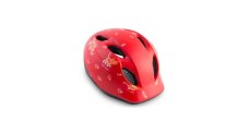 MET Buddy detská cyklistická prilba 46–53 cm – zvieratká červená