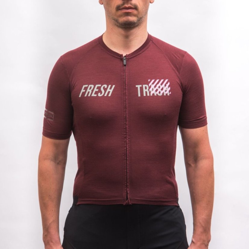 Fresh Trash Men's Lite Merino Evo Jersey - cyklo dres - Farba: True Black, Veľkosť: L