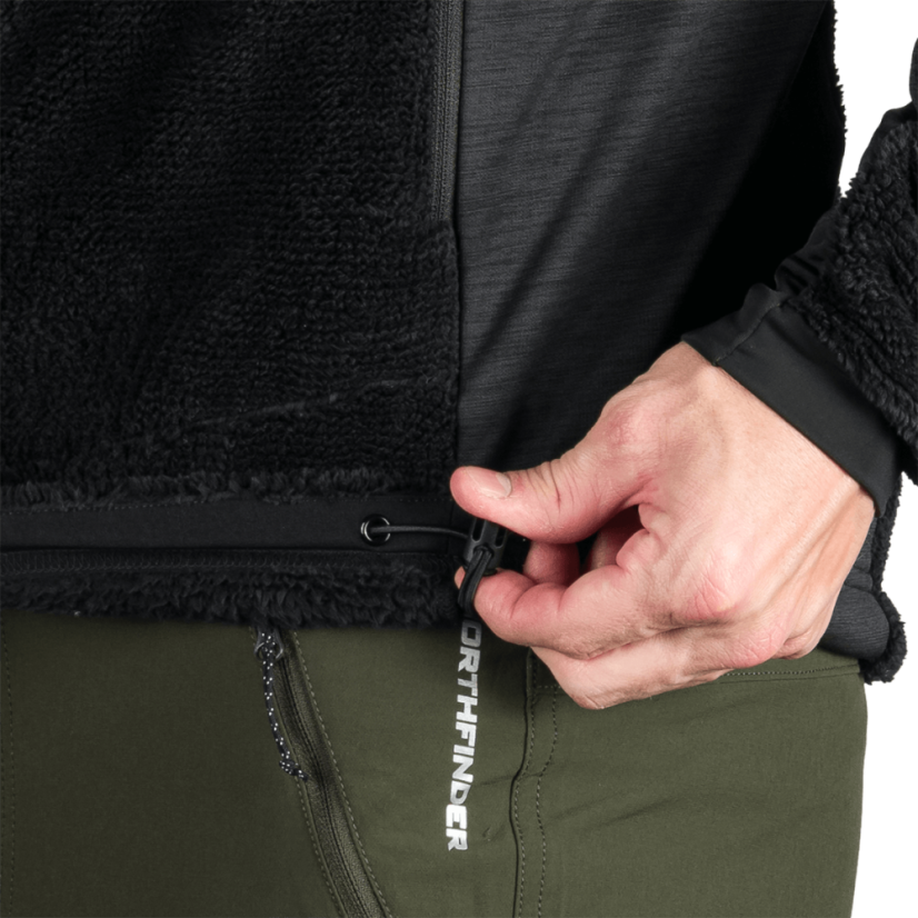 Northfinder Ludwik Black / Black – mikina na modeli