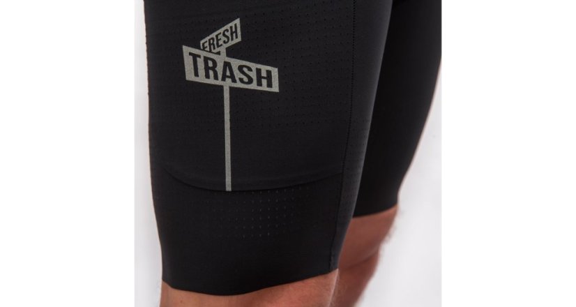 Fresh Trash Men's Signature Bib Shorts Evo - cyklo kraťasy - Farba: True Black, Veľkosť: S