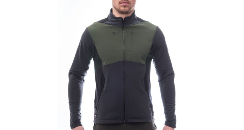 Fresh Trash Men's Cross Point Jacket - športová bunda - Farba: Grey / Olive / Black, Veľkosť: M