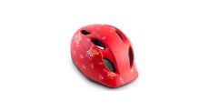 MET Buddy detská cyklistická prilba 46–53 cm – zvieratká červená