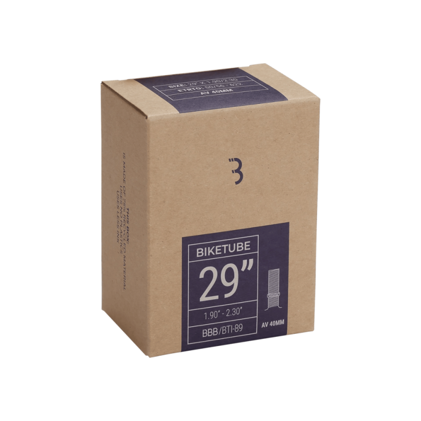 BBB BikeTube BTI-89 – 29 × 1,90–2,30″, autoventil 40 mm, balenie BBB BikeTube BTI-89 – 29 × 1,90–2,30″, autoventil 40 mm, balenie