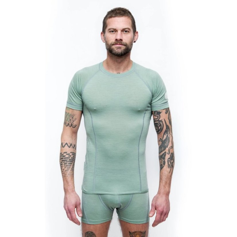 Sensor Merino Air pánske tričko Basil Green na postave