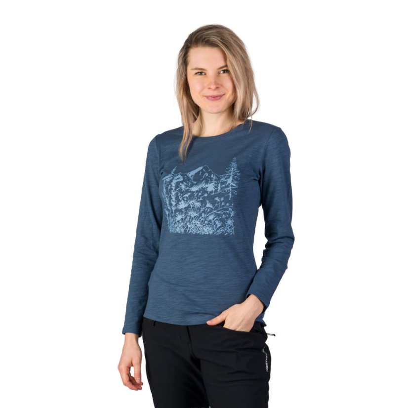 Northfinder Mayt Ink blue – samotné tričko spredu