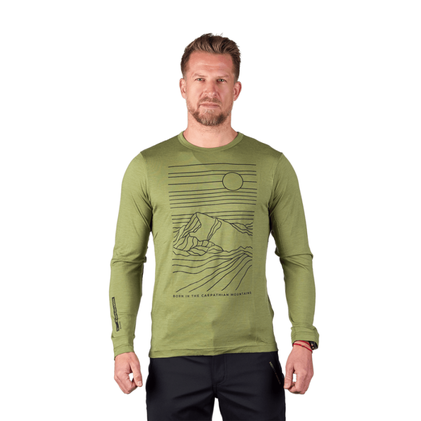 Northfinder Erno Green – tričko na modeli spredu