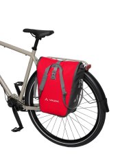VAUDE Aqua Back Single červená na zadnom nosiči