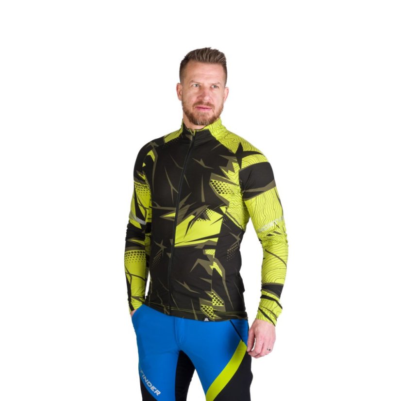 Bukovec I Lime green / Black – mikina na modeli
