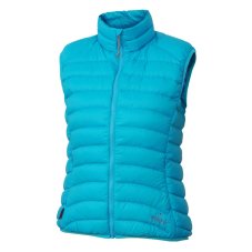 Warmpeace Swan Lady – dámska páperová vesta, fresh blue / winter blue