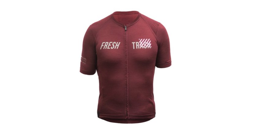 Fresh Trash Men's Lite Merino Evo Jersey - cyklo dres - Farba: True Black, Veľkosť: L