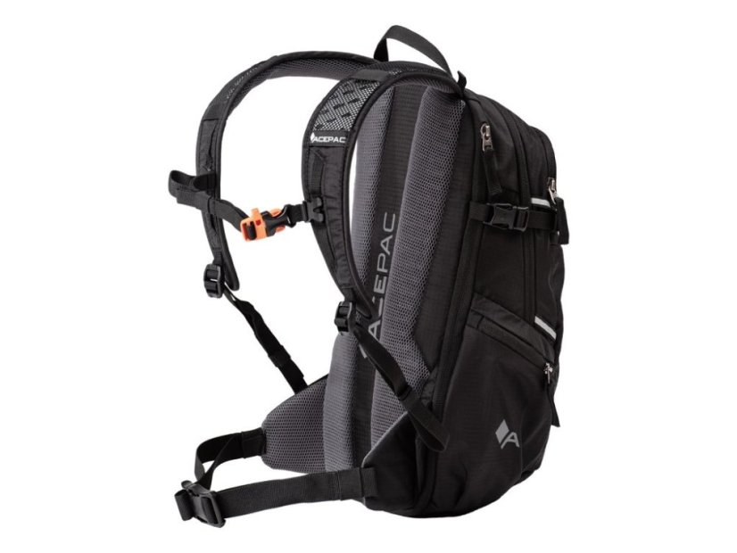 Acepac Flite 6 Exp MKIII Black – zadný pohľad a chrbtový systém