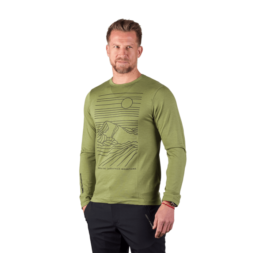 Northfinder Erno Green – tričko na modeli zblízka