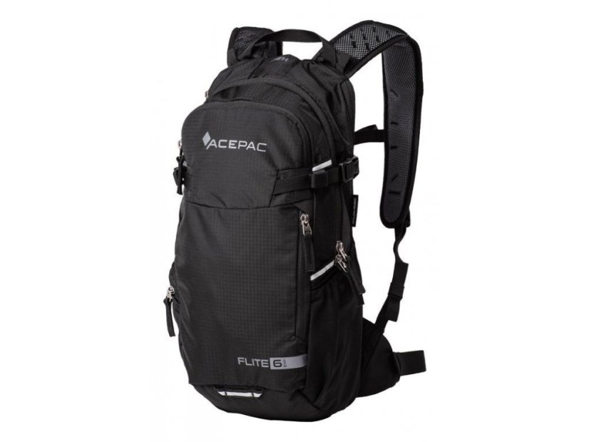 Acepac Flite 6 Exp MKIII detský cyklistický batoh 8 L - Farba: Black, Dominantná farba: Čierna Acepac Flite 6 Exp MKIII detský cyklistický batoh 8 L - Farba: Black, Dominantná farba: Čierna