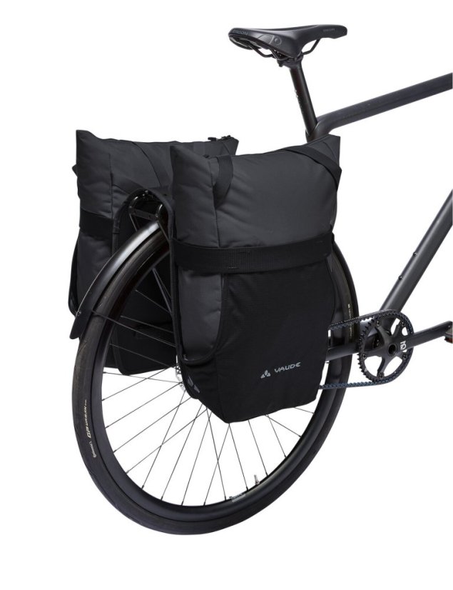 VAUDE TwinShopper – dvojbrašňa nasadená na zadnom nosiči