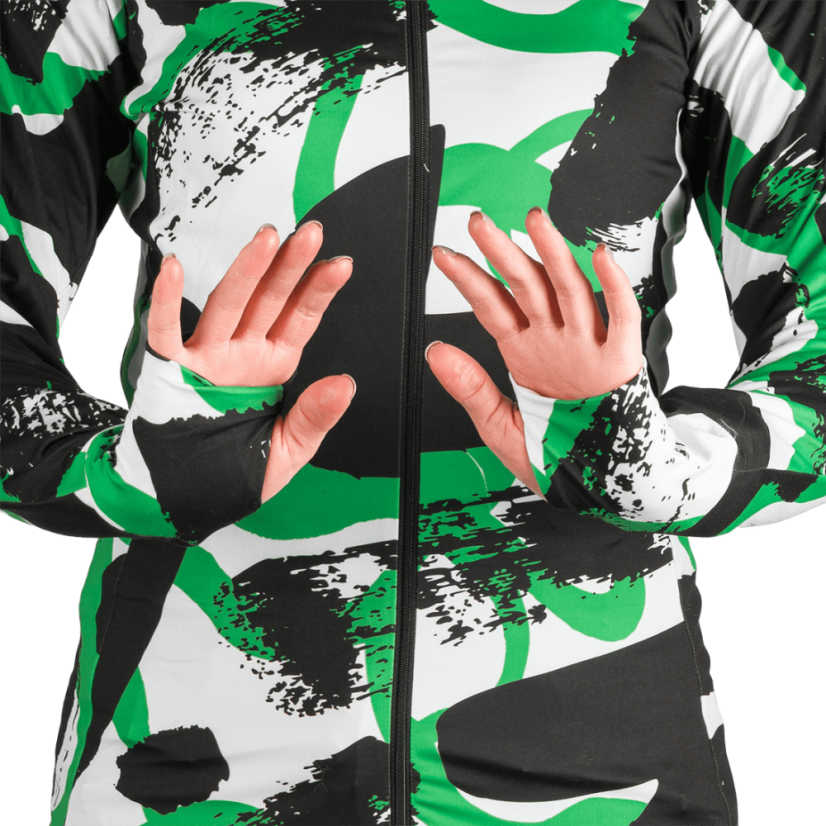 Northfinder Jamiya Greenprint – mikina na modelke