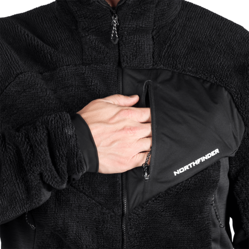 Northfinder Ludwik Black / Black – mikina na modeli