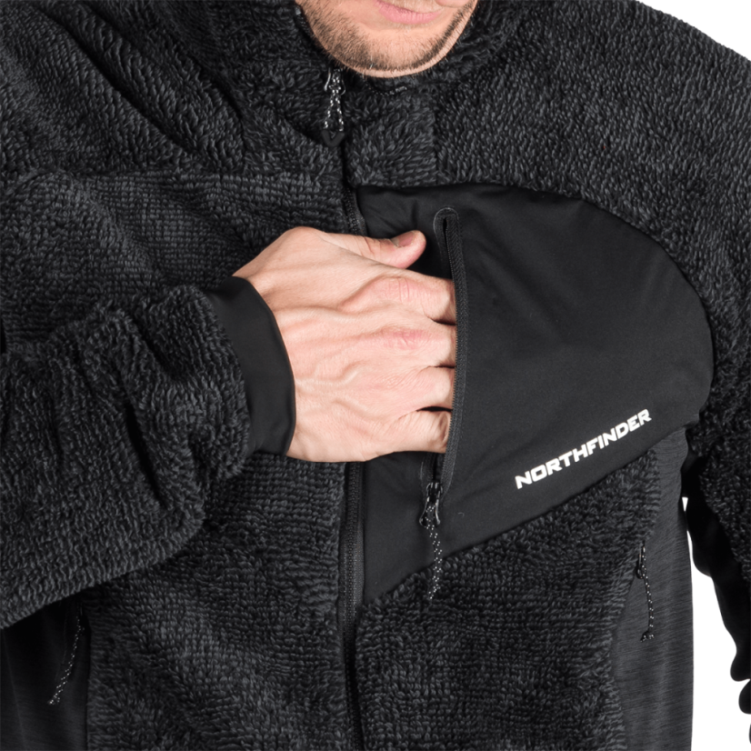 Northfinder Ludwik Gray / Black – mikina na modeli