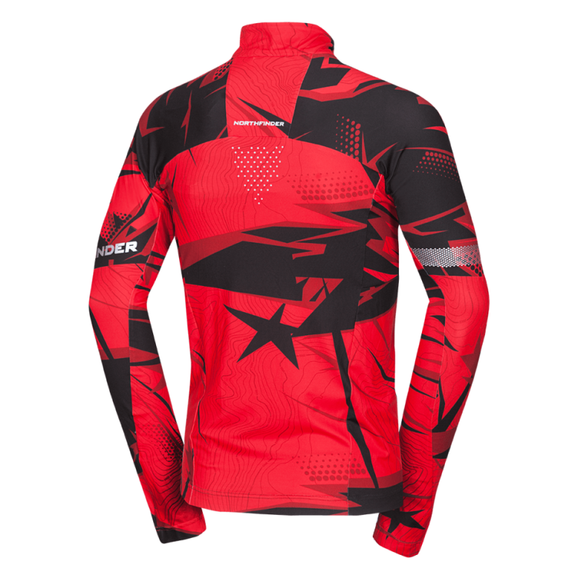 Bukovec I Red print – samotná mikina bez modela