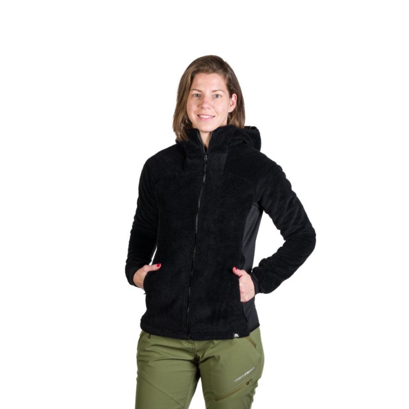 Northfinder Carlene Black / Black – mikina na modelke