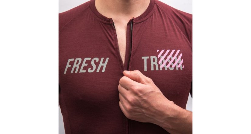 Fresh Trash Men's Lite Merino Evo Jersey - cyklo dres - Farba: True Black, Veľkosť: L