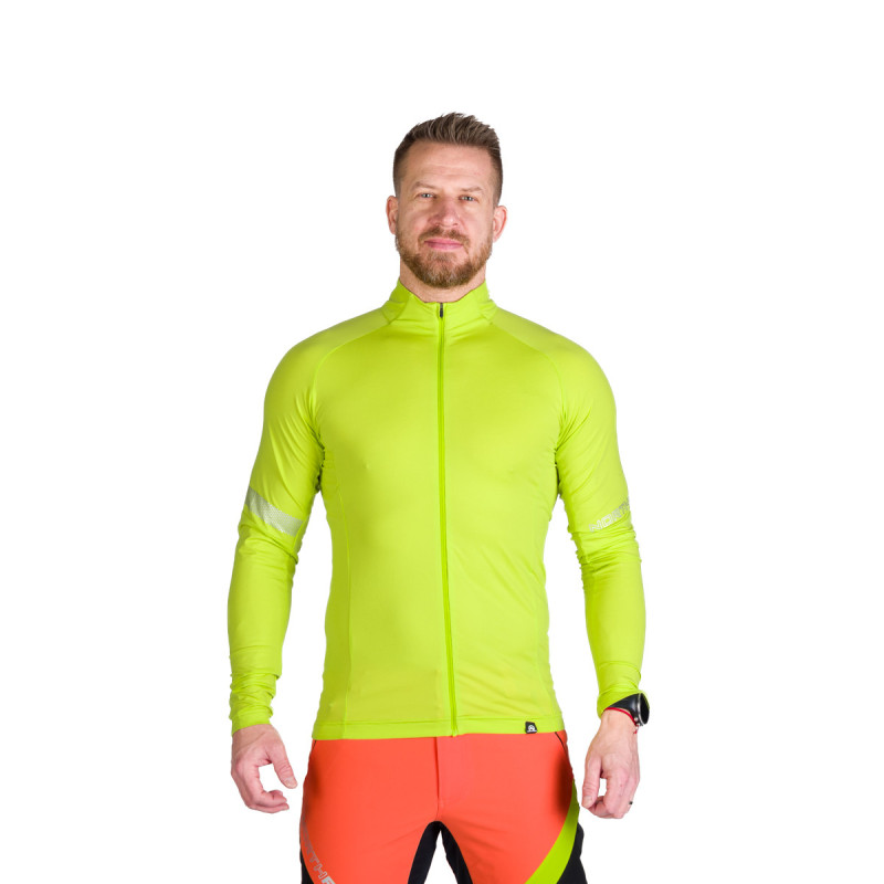 Bukovec I Lime green – mikina na modeli, ďalší pohľad