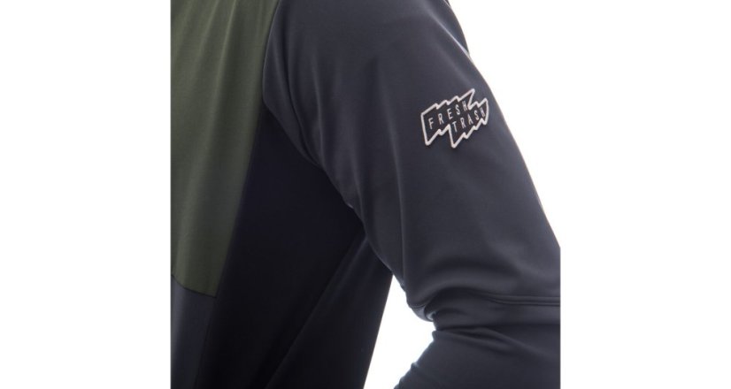 Fresh Trash Men's Cross Point Jacket - športová bunda - Farba: Grey / Olive / Black, Veľkosť: M