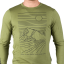 Northfinder Erno Green – tričko na modeli detail potlače