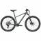 Horský hardtail bicykel s odpruženou vidlicou na svetlej ceste.