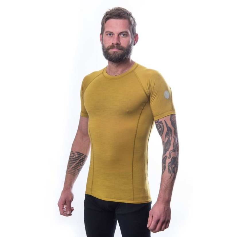 Sensor Merino Air pánske tričko Mustard na postave