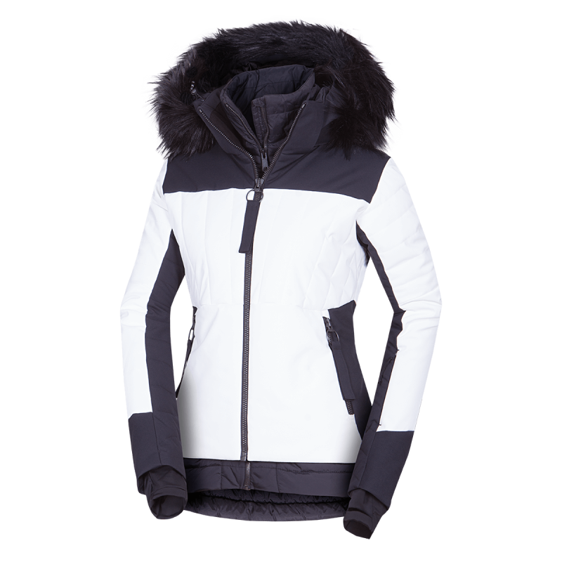Dámska lyžiarska technická trendy zateplená bunda TAYLER - Farba: greenblack, Veľkosť: XS