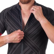 Northfinder JAY – pánsky cyklo dres čierny spredu