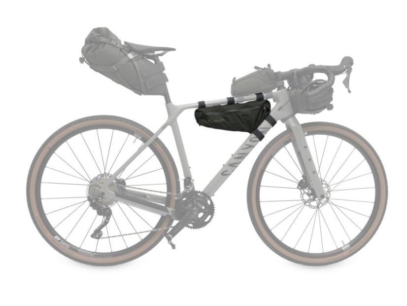 Acepac Triangle Frame Bag M MKIII - Farba: Sivá